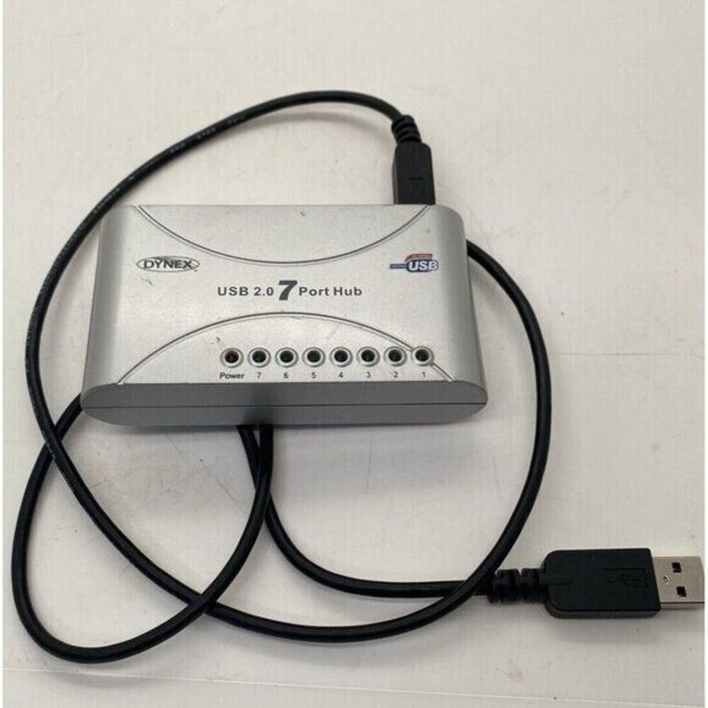 Dynex DX-UH227 USB 2.0-7 Port Hub Pre Owed Tested